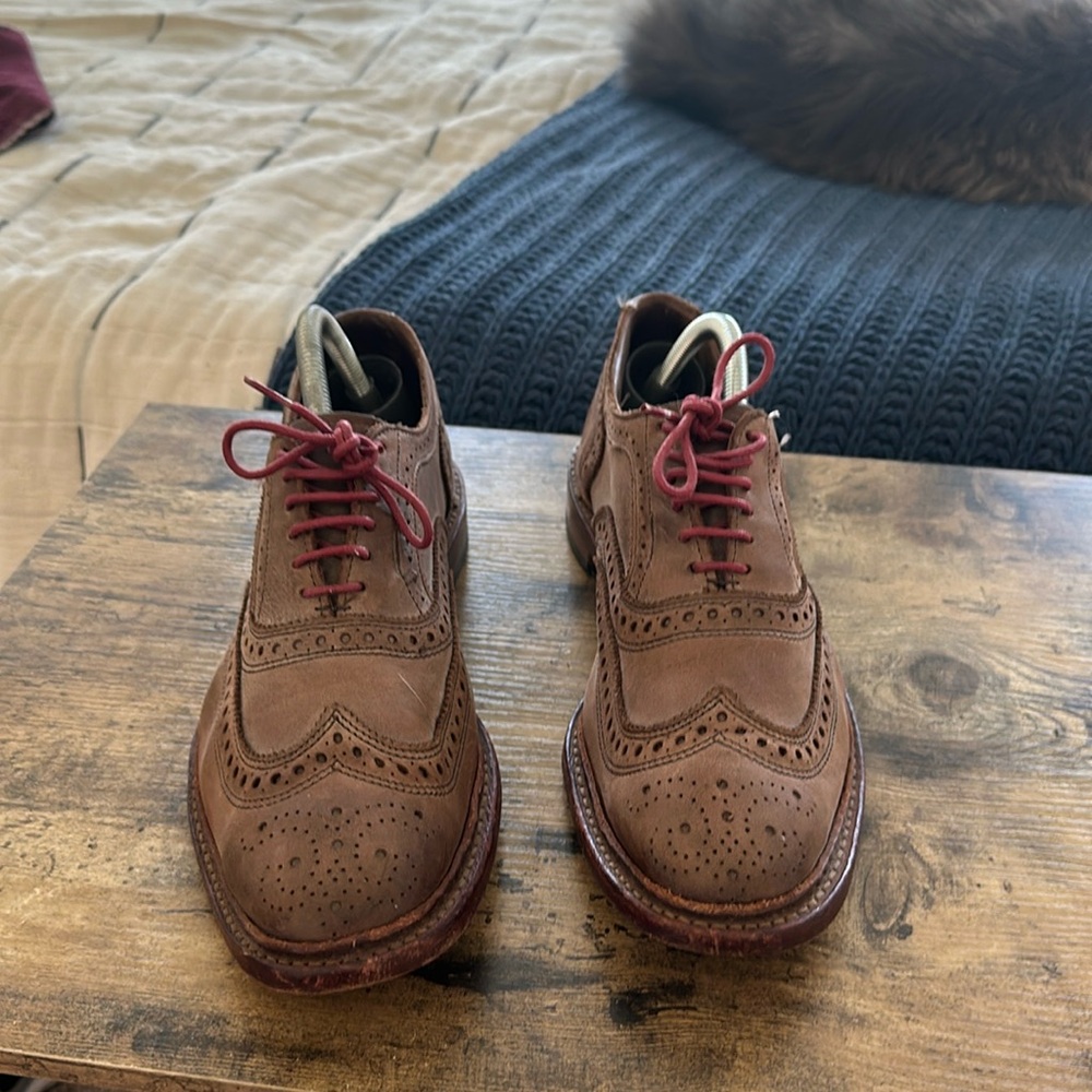 Allen Edmonds Brogued Oxfords Brown sz 9